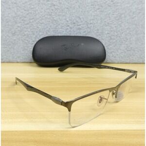 Ray Ban Eyeglasses FRAMES RB 8413 2620 Silver Half Rim 54-18-145 Carbon Fiber